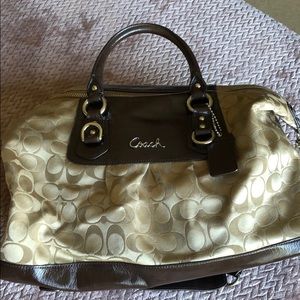 Coach Bag with handles and strap
